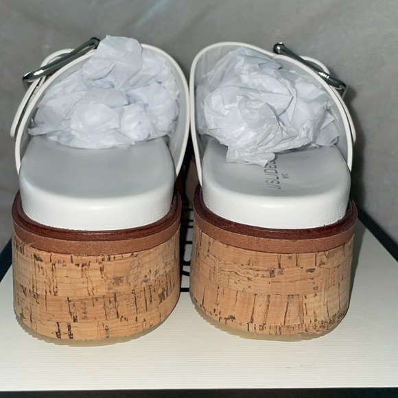NWT J/SLIDES BELINDA White Leather Sandal - Picture 10 of 15